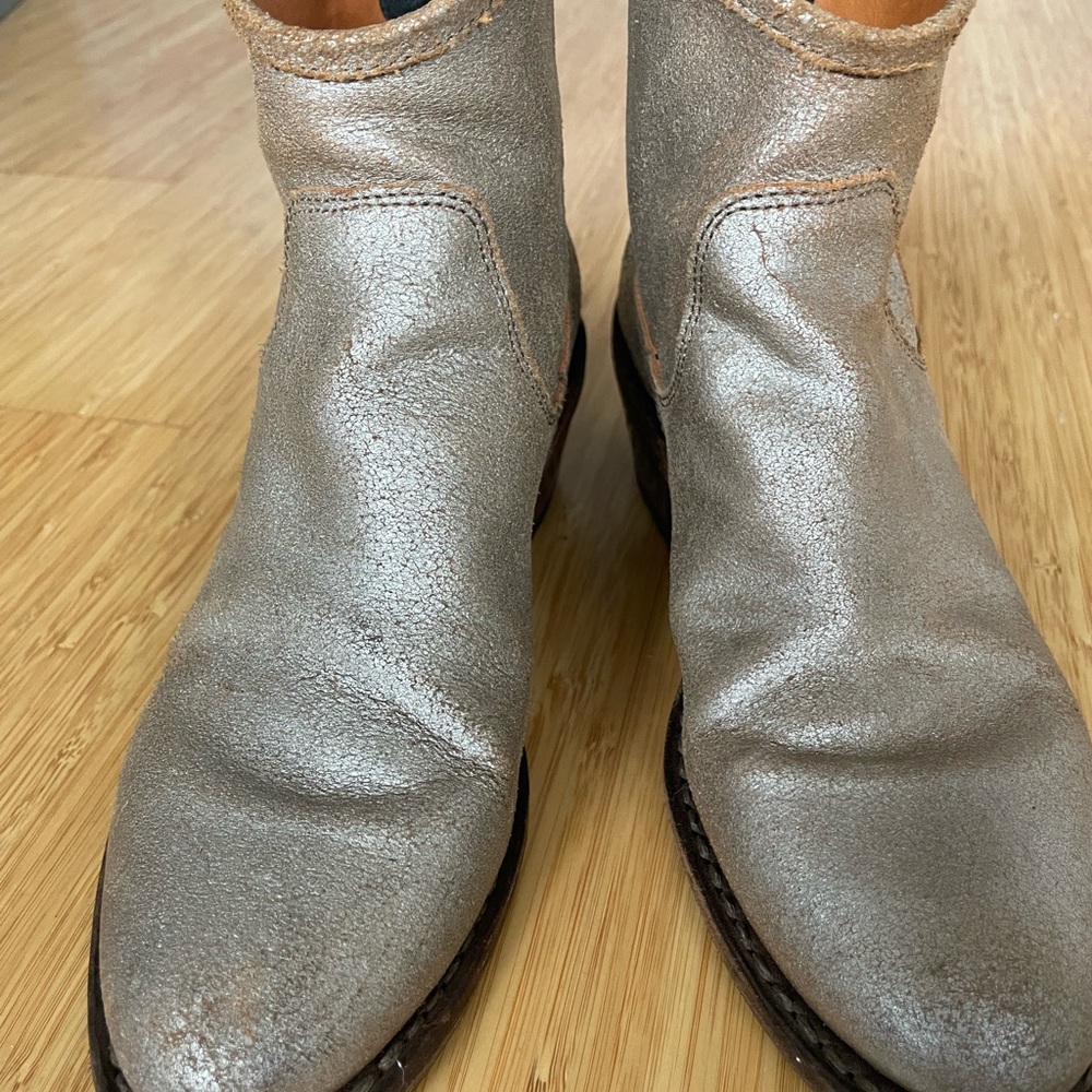 Fiorentini + Baker Italian-made champagne/rose gold ankle boots, size 36! - Picture 9 of 10